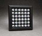 Executive Golf Ball Display Case Holds 36 Balls Wall Mount