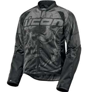  Icon Hooligan 2 Mesh Motorcycle Jacket Etched Stealth Automotive