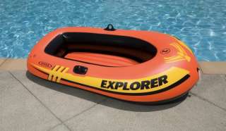 INTEX Explorer 200 Inflatable Two Person Raft Boat 078257583300  