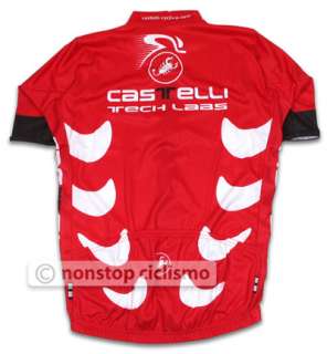 CASTELLI TEAM ROSSO CORSA CYCLING JERSEY  RED XL/5  