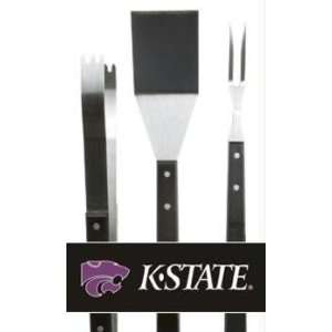  3 Piece NCAA Kansas State Wildcats BBQ Grilling Accessory 