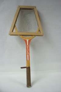 TB Vintage Spalding Rosie Casals Wood Tennis Racket  