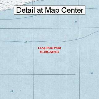   Quadrangle Map   Long Shoal Point, North Carolina (Folded/Waterproof