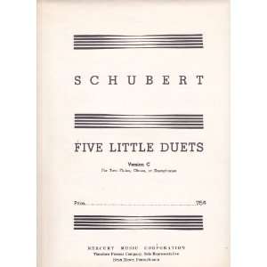   Flutes, Oboes, or Saxophones Schubert, Richard Franko Goldman Books
