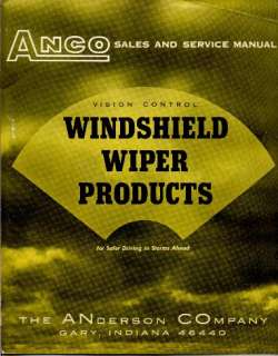 1949 1975 ANCO WINDSHIELD WIPER PRODUCTS CATALOG MANUAL  