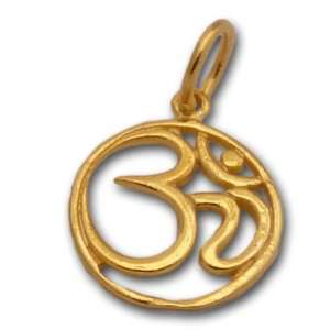  Om Charm Circle Gold Jewelry