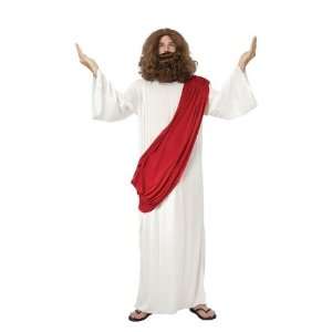   Jesus Fancy Dress Costume Robe, Wig & Beard   One Size Toys & Games