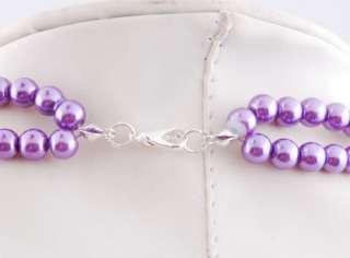   prom party jewelry set color purple red coffee orange green white
