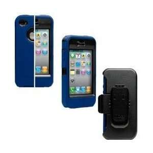 New OEM AT&T Apple iPhone 4S Blue Black Otterbox Defender Series Case