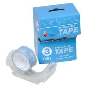  Crystal Clear Tape   3 Pack Case Pack 72 