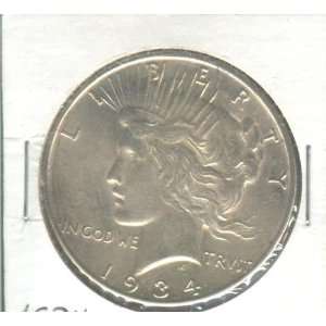  Peace Silver Dollar Fine Condition 1934 D Toys & Games