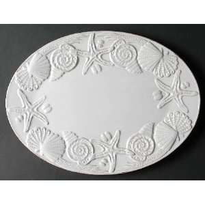  Mud Pie Sanibel 15 Oval Serving Platter, Fine China 