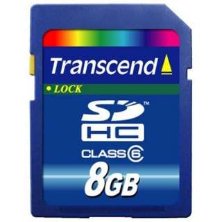 Transcend SDHC Class 6 8 GB Genuine SD Memory Card  