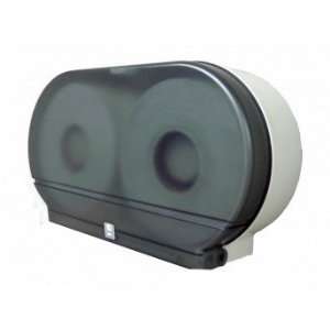 Jumbo Twin Roll Plastic Toilet Tissue Dispenser   Smoke  
