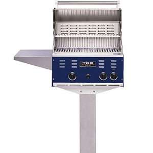  TEC Patio II Gas Grill on in Ground Post NG (Midnight Blue 