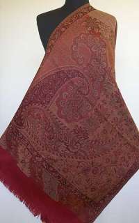 Wool, Jamavar, Paisley Shawl. Great Gift—Easy & Unusual  