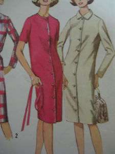 VTG Simplicity Women 60s SHIRTDRESS Sewing Pattern 5570  