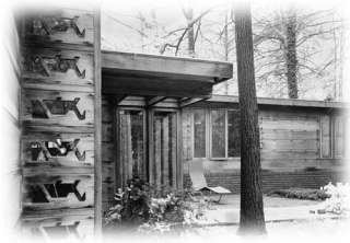 Usonian Style home by F L Wright, architectural plans  
