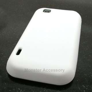 White Silicone Soft Skin Gel Case Cover For LG myTouch (T Mobile 