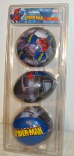 Set of 3 New Spider man Softee Balls •Football•Soccer•Basketball 