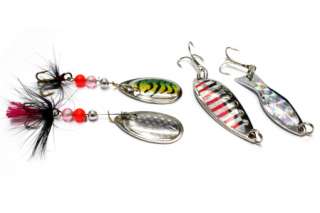 30 x Assorted Spoon Metal Lure Spinner Lures Bass 643  