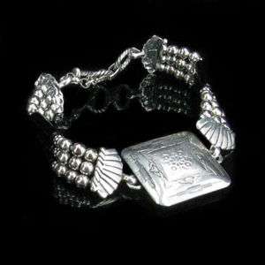 925 Sterling Silver Natural Black Onyx Bracelet  