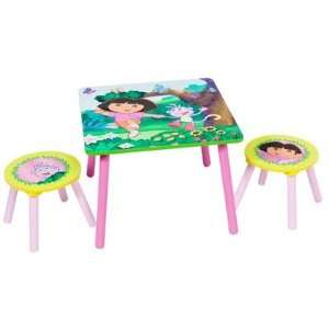  Dora The Explorer Round Table & Stools Set Baby