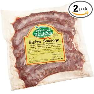 Fabrique Delices Bistro Sausages with Herbs de Provence, 6 Count Links 