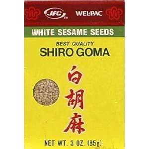 Wel Pac White Sesame Seeds 3.0 OZ (Pack of 6)  Grocery 