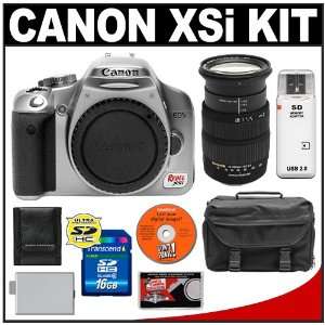  Canon Digital Rebel XSi Digital SLR Camera (Silver) & Sigma 18 