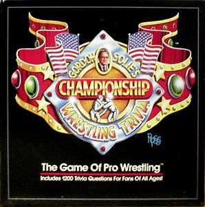 Gordon Solie WWF Wrestling Championship Trivia Game  