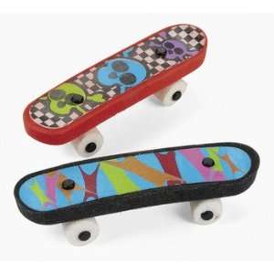 Skateboard Erasers   Basic School Supplies & Erasers & Pencil Toppers