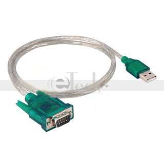 USB to RS232 Serial 9 Pin DB9 Cable Adapter PC/GPS Connect Plug Jack 