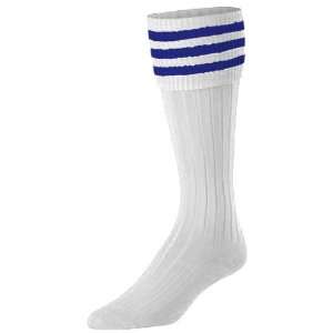  Twin City Euro Trio Soccer Socks WHITE/ROYAL M Sports 