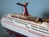 Carnival Elation 30 Wooden Model Cruise Ship  