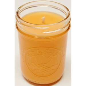  Homemade 8oz Mason Jar Soy Candle   Tuscan Melon & Apricot 