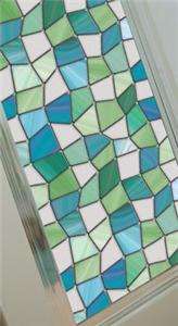   White Privacy Stained Glass Vinyl Window Film Static Clings Glass Film