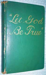 Let God be True 1946 HB Watch Tower Watchtower  