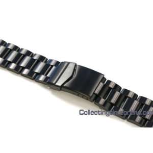  18mm PVD Black Oyster Military Watch Band 