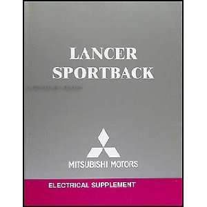   Lancer Sportback Wiring Diagram Manual Original Mitsubishi Books